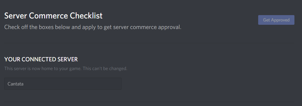 Commerce Approval
