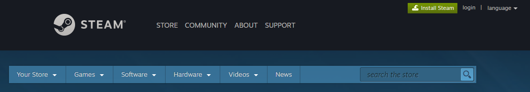Steam Home Page